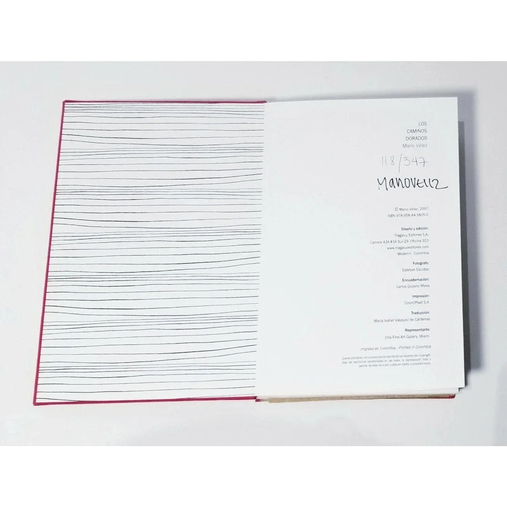 BOOK LOS CAMINOS DORADOS MARIO VELEZ "SIGNED" ARTIST "LTD EDITION" ART HARDCOVER - Picture 8 of 12